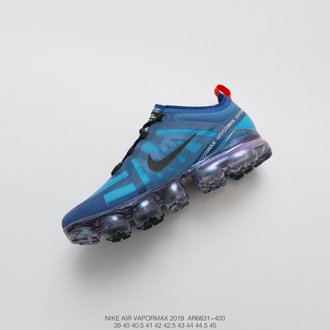 耐克nike vapormax vm3·2019半透明鞋面大气垫慢跑鞋"透明宝蓝电镀漆