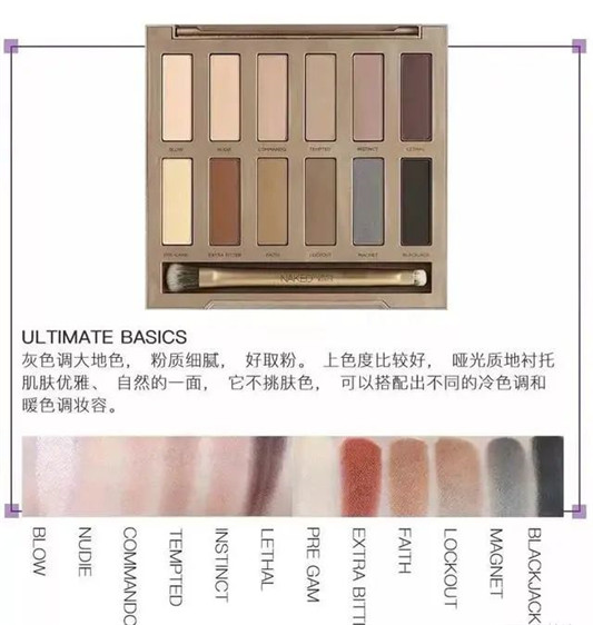 彩妆URBAN DECAY衰败城市NAKED 12色眼影盘大科普  眼影 第11张