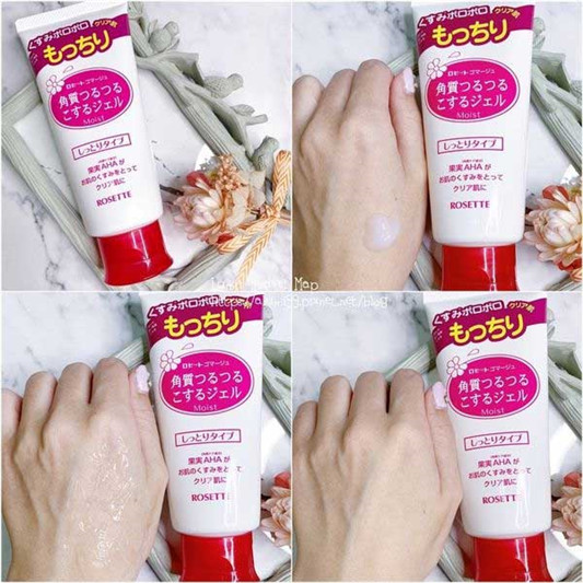 日本热卖ROSETTE露姬婷果酸滋润型去角质洗颜凝胶使用心得