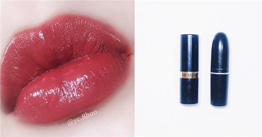 MAC#brick-o-la与Revlon﻿露华浓#445试色，唇彩双胞胎