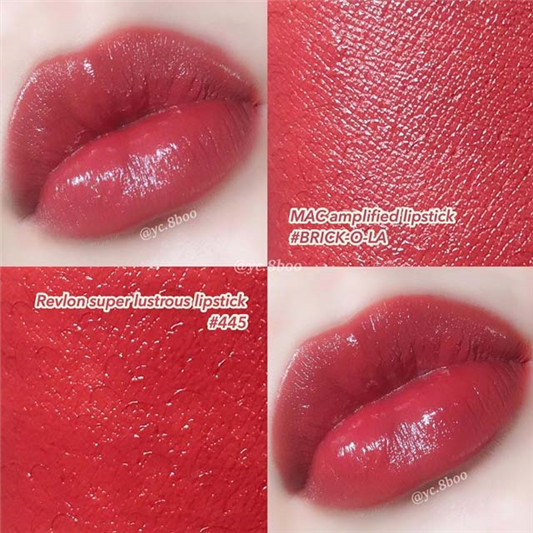 MAC#brick-o-la与Revlon露华浓#445试色,唇彩双胞胎 彩妆 双胞胎 唇彩 第3张 MAC#brick-o-la与Revlon露华浓#445试色,唇彩双胞胎 彩妆 双胞胎 唇彩 第3张