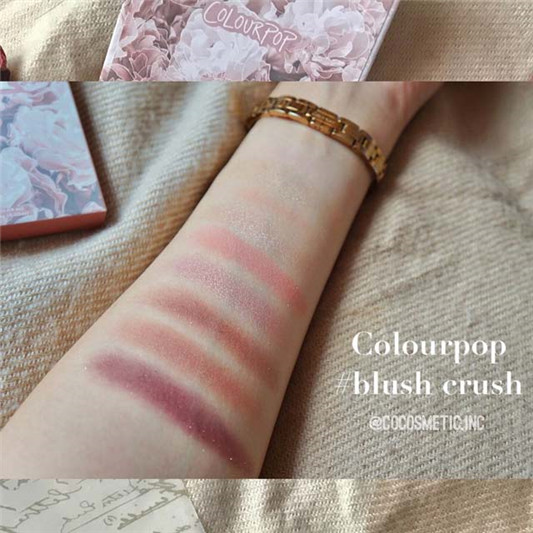 Colourpop #blush crush眼影盘试色分享  彩妆 眼影 分享 第2张