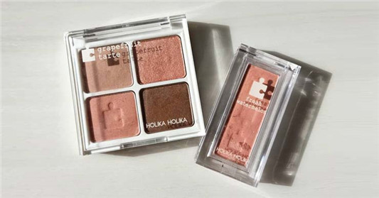 Holika Holika眼影盘02与腮红CR02试色分享