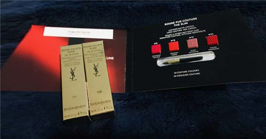 ysl圆管情挑诱光水唇膏101与106色号试色分享