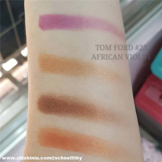 TOM FORD 四色眼影#23 AFRICAN VIOLET试色分享  彩妆 眼影 四色 第2张