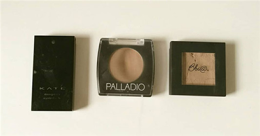 三款鼻影修容比较：KATE眉彩盘/PALLADIO眉粉/Bbia修容粉