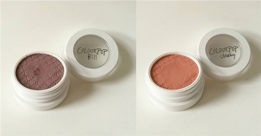 Colourpop土豆泥单色眼影#Bill#Cheeky试色 香芋与蜜桃汽水色