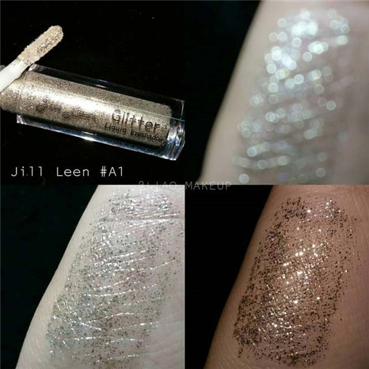 Jill Leen幻彩星空液态眼影试色，敏感肌肤要斟酌一下哦  彩妆 液态 斟酌 眼影 第2张