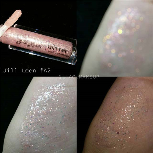 Jill Leen幻彩星空液态眼影试色，敏感肌肤要斟酌一下哦  彩妆 液态 斟酌 眼影 第3张