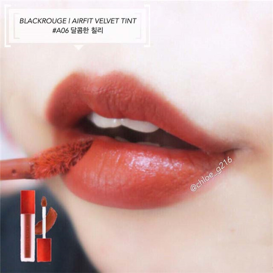 BLACK ROUGE唇釉A06号试色,复古砖红的大势中药色 彩妆 大势 复古 中药 第2张 BLACK ROUGE唇釉A06号试色,复古砖红的大势中药色 彩妆 大势 复古 中药 第2张