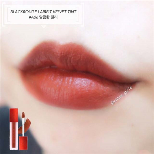 BLACK ROUGE唇釉A06号试色,复古砖红的大势中药色 彩妆 大势 复古 中药 第4张 BLACK ROUGE唇釉A06号试色,复古砖红的大势中药色 彩妆 大势 复古 中药 第4张
