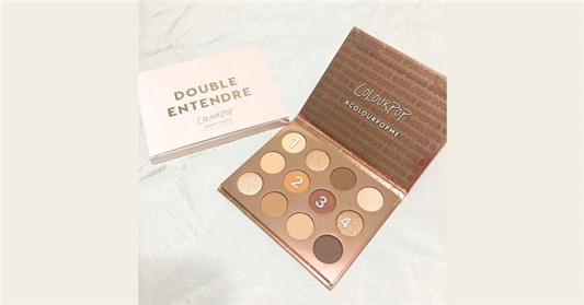 Colourpop Double entendre眼影分享，粉质好沾也很显色