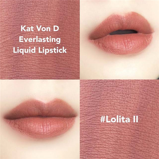 Kat Von D唇釉 Lolita 2色号试色 除了眼线液外最出名的就是这枝持久唇釉 彩妆种草 好物推荐