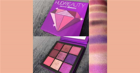 Huda beauty九宫格眼影盘，眼妆紫色控必入！