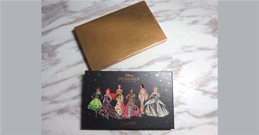 Colourpop Disney系列公主眼影盘刷色，大部分都是蛮安全的色调！