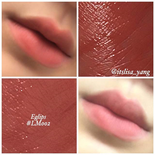 Eglips唇釉#LM002色号试色，鲑鱼粉色完全适合素颜擦！  彩妆 鲑鱼 粉色 适合 第2张