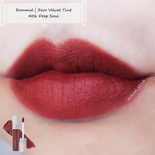 ROMAND唇釉Zero Velvet Tint#06色号试色分享 彩妆 分享 唇釉 ROMAND 第3张 ROMAND唇釉Zero Velvet Tint#06色号试色分享 彩妆 分享 唇釉 ROMAND 第3张