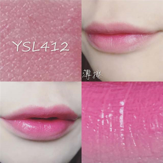 YSL奢华缎面漆光唇釉组合#407#412#416色号试色分享 彩妆 缎面 组合 奢华 第4张 YSL奢华缎面漆光唇釉组合#407#412#416色号试色分享 彩妆 缎面 组合 奢华 第4张
