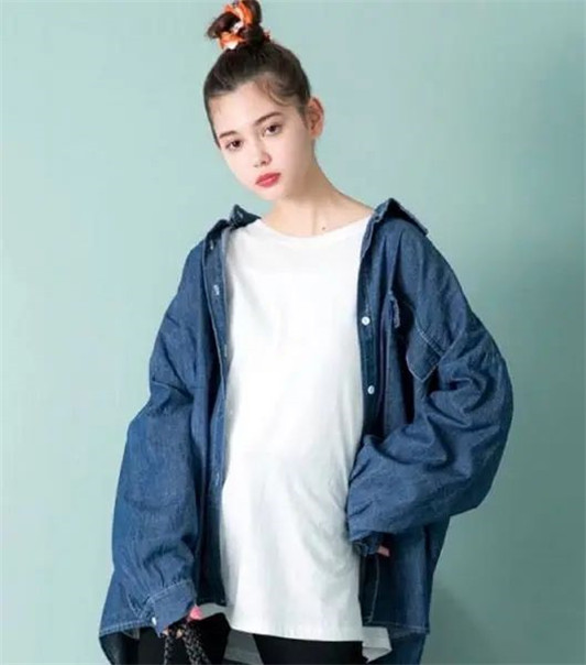 日本混血模特太好看啦 日常穿搭舒服又时尚，值得我们借鉴  衬衫 第11张