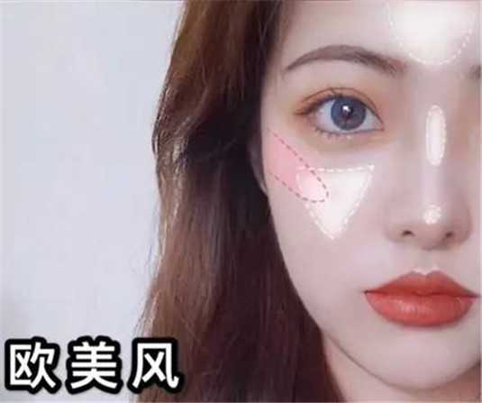 五官扁平不够精致，腮红高光来拯救，告别平庸大饼脸  腮红 大饼 第3张