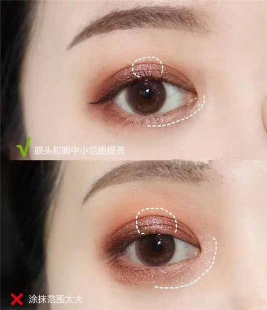 保姆级的眼影教程,新手小白完全适用,日常好看又百搭 眼妆 眼影 双眼皮 第4张 保姆级的眼影教程,新手小白完全适用,日常好看又百搭 眼妆 眼影 双眼皮 第4张
