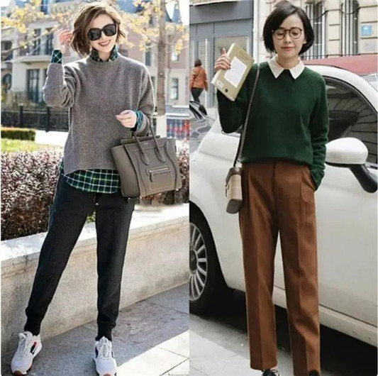 精致的40岁女人可以这样搭配，这19套气质穿搭，知性优雅又很温柔  搭配 衬衫 自己的 第5张