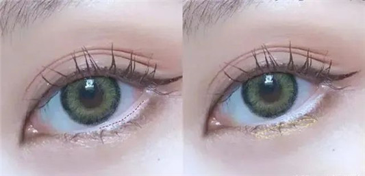 超美的S型眼妆画法教学公开，S渐层矫正眼型，让你眼睛更有神  眼线 眼妆 打底 第3张