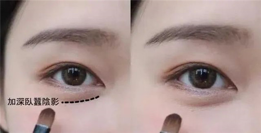 超自然卧蚕教学，眼睛一秒放大，想要桥本环奈电眼不是梦  眼睑 下至 阴影 第6张