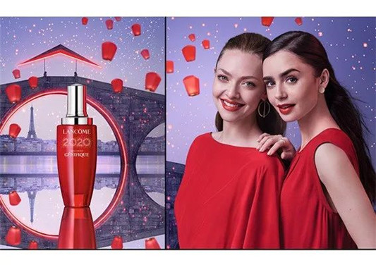 LANCOME兰蔻三大巨星首次红装现身，2020新年限量版一次收藏