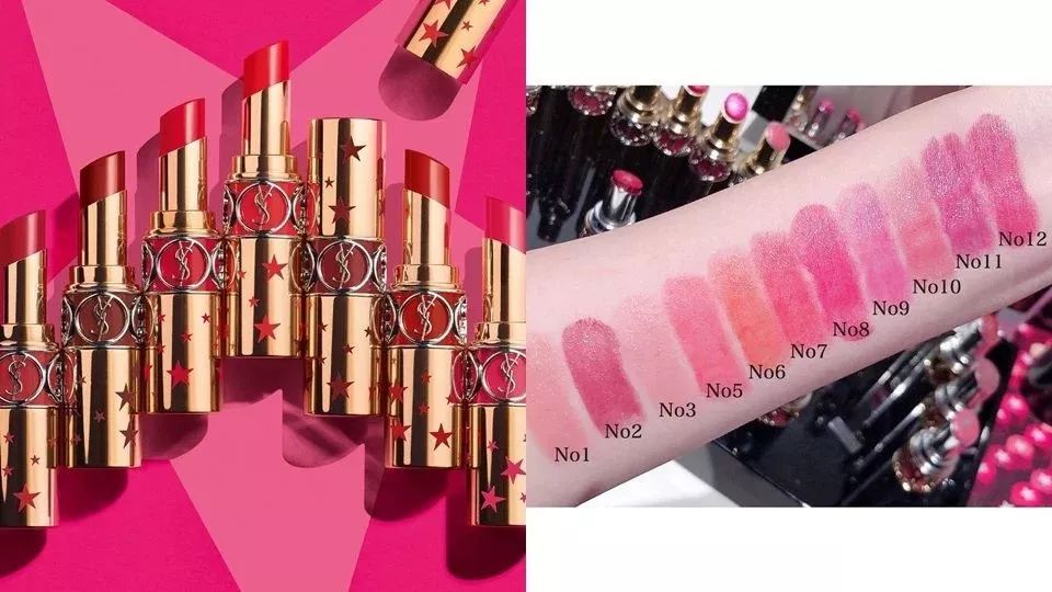 YSL2020春季**彩妆，神秘宝蓝色钻外壳绝美人鱼泪光气垫唇膏里有星星  唇膏 气垫 夹心 第3张