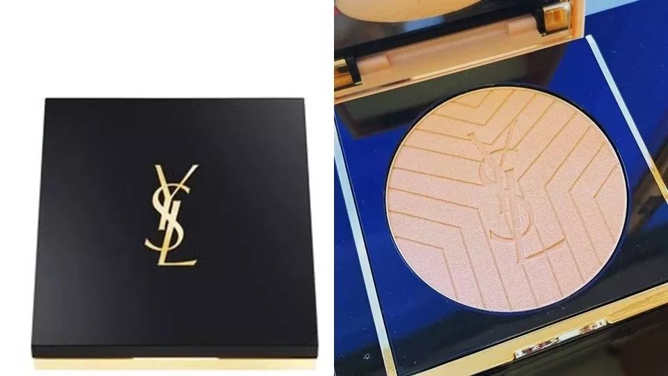 YSL2020春季**彩妆，神秘宝蓝色钻外壳绝美人鱼泪光气垫唇膏里有星星  唇膏 气垫 夹心 第4张