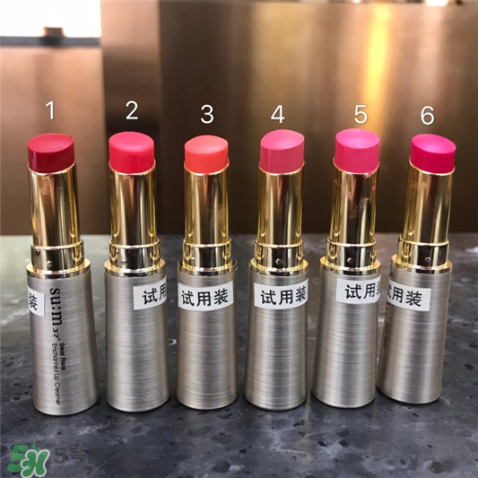sum37呼吸花瓣口红色号，试色图  sum37 口红 呼吸37度 第5张