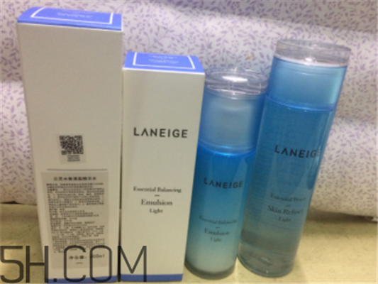 兰芝水衡水乳套装使用心得，产品评测  兰芝 呼吸37度 第2张