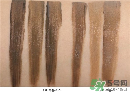 兰芝气垫眉粉色号，兰芝双色气垫眉粉试色  兰芝 眉粉 呼吸37度 第5张