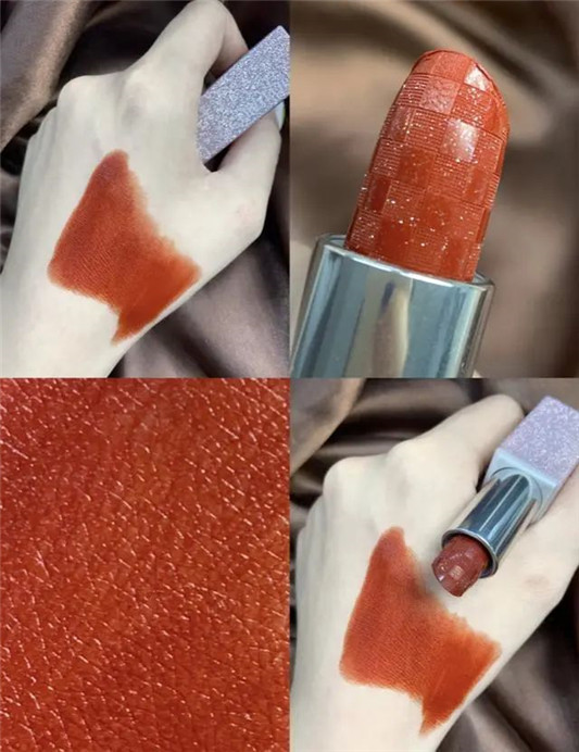 胡萝卜色号大**，兰蔻196哑光又显白，完美日记C02丝滑又好看  胡萝卜 大** 第9张