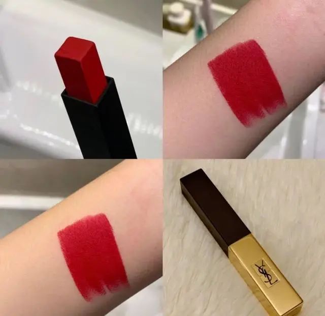 YSL不会出错口红色「复古红气场奶茶色温柔烂番茄更百搭」  口红 YSL 番茄 第2张