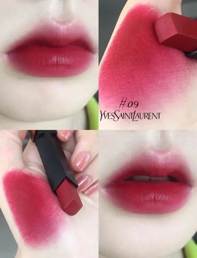 YSL不会出错口红色「复古红气场奶茶色温柔烂番茄更百搭」  口红 YSL 番茄 第5张