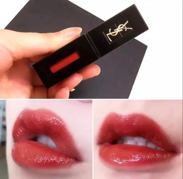 YSL不会出错口红色「复古红气场奶茶色温柔烂番茄更百搭」  口红 YSL 番茄 第11张