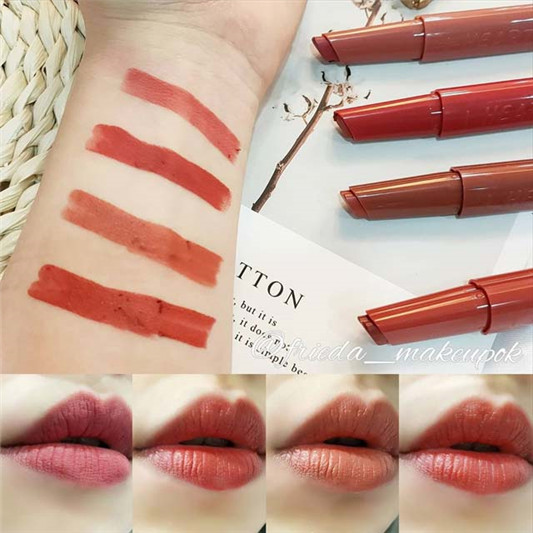 4U2 I HEART YOU 心型唇膏4色号试色心得分享  4u2 口红 唇膏 试色 第1张