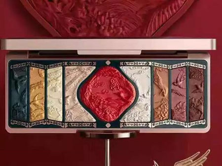 花西子百鸟朝凤浮雕彩妆盘测评