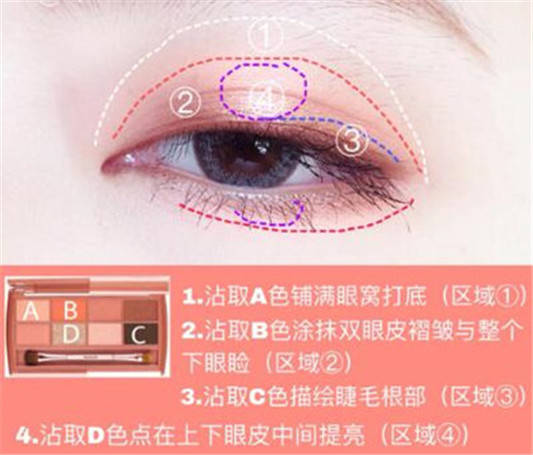 盘点近期流行的温柔风眼妆怎么画,三个教程分享 温柔风眼妆 彩妆 第3张 盘点近期流行的温柔风眼妆怎么画,三个教程分享 温柔风眼妆 彩妆 第3张