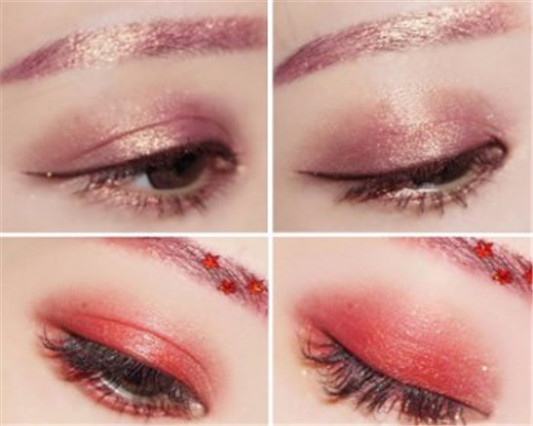 人鱼姬南瓜红桃妆画法 这样画好看到炸裂  人鱼姬 画法 南瓜红桃妆 彩妆 第2张