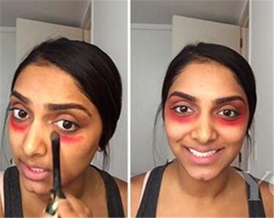 怎样用口红遮盖黑眼圈,有什么危害吗  黑眼圈 口红 彩妆 第5张