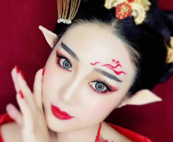 古装狐狸妆的画法，技巧教程全解析  狐狸妆 画法 古装 彩妆 第2张