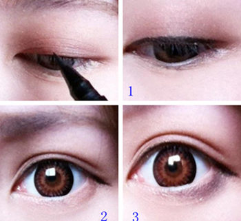 画内眼线好还是外眼线  内眼线 外眼线 彩妆 第4张