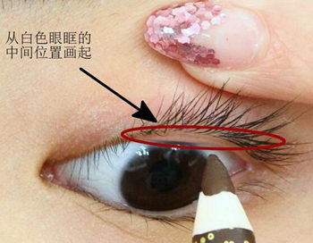 内眼线要画在黏膜上吗，内眼线怎么画好看  内眼线 黏膜 彩妆 第2张