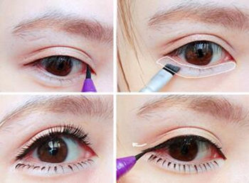 网红少女无辜眼妆画法教程详解  网红 少女 眼妆 彩妆 第3张