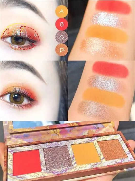 眼影哪个牌子好用，眼影怎么搭配颜色  亮片 眼影 第9张