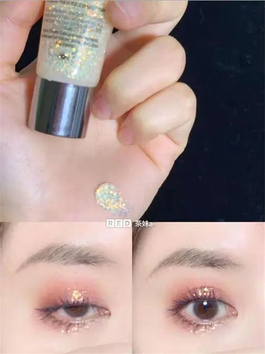 眼影哪个牌子好用，眼影怎么搭配颜色  亮片 眼影 第12张