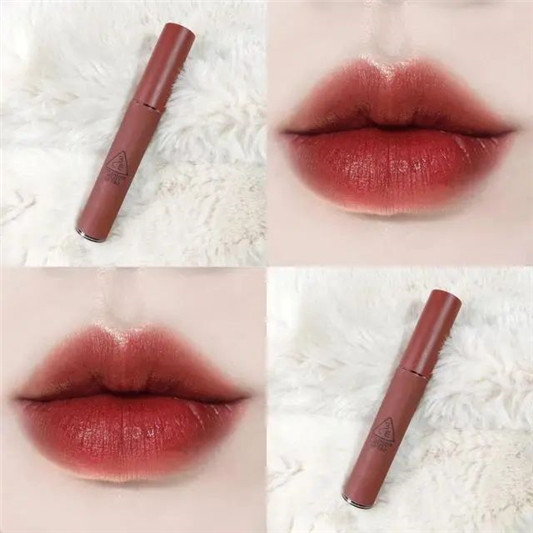 气质复古的砖红色唇釉，我不允许你没有